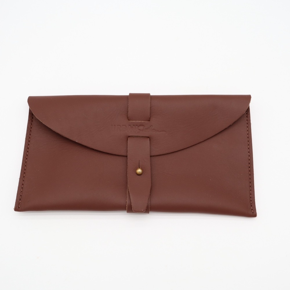Urban Southern 5th Avenue Womens Clutch Wallet Chestnut Brown Full Grain Leather